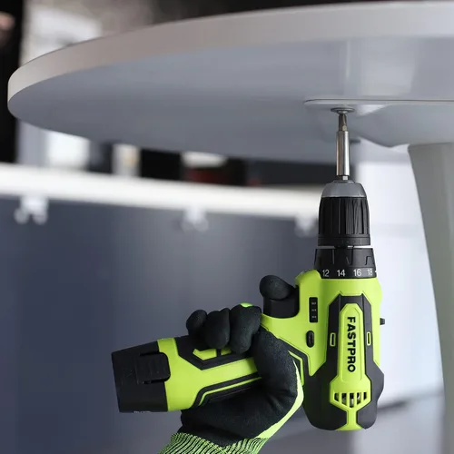 Vista 7 de FASTPRO Juego de 175 piezas de taladro inalámbrico de 12 V, taladro con controlador y kit de herramientas para el hogar, herramienta de reparación