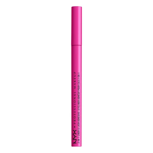 Vista 8 de NYX PROFESSIONAL MAKEUP Jumbo Lash! Delineador de ojos y adhesivo para pestañas 2 en 1, color negro Negro más malo