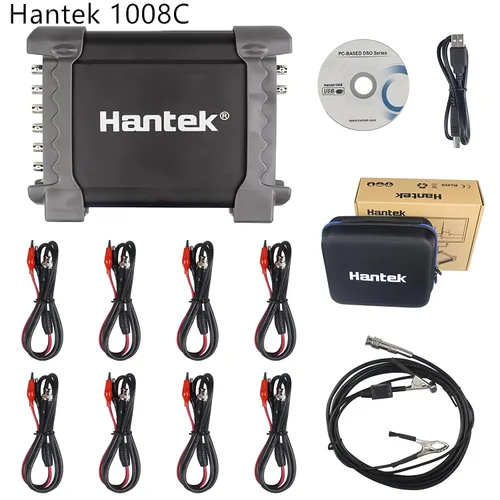 Vista 2 de Hantek 1008C PC osciloscopio digital automático de diagnóstico/captura de datos/generador programable, USB, 8 canales