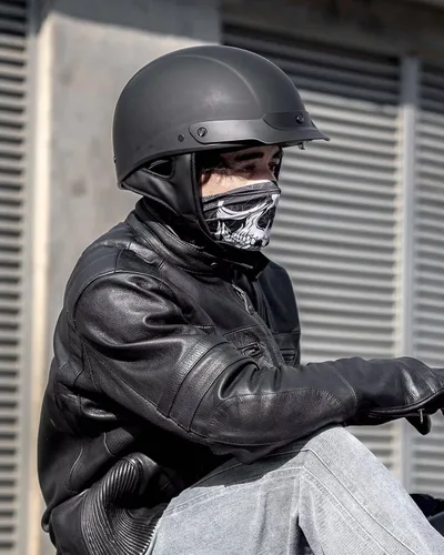 Vista 8 de ILM Medio casco de fibra de vidrio para motocicleta con visera para motocicleta, crucero, ciclomotor, scooter DOT modelo A213