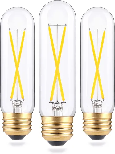 Vista 9 de Bombillas LED tubulares regulables de 2 W, blanco cálido de 2700 K, bombilla de filamento estilo Edison, bombilla vintage T10 equivalente a 25 W