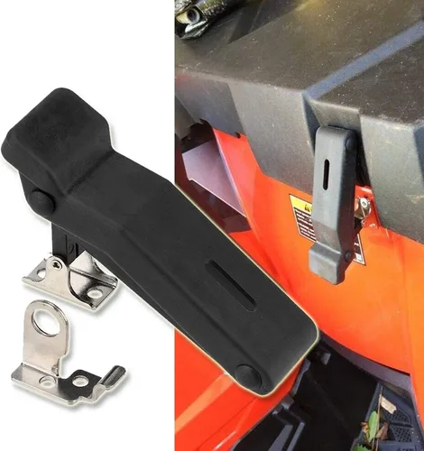 Vista 3 de 2 piezas de pestillo de goma para estante de almacenamiento delantero Compatible con Polaris Sportsman 450 570 850 Touring ETX 7081927 Negro