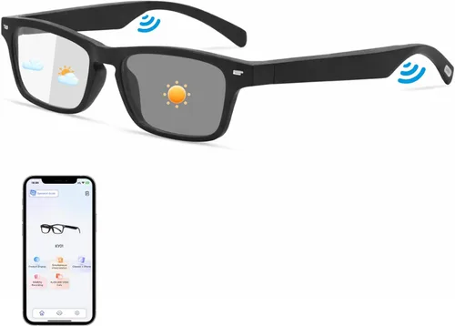 Vista 11 de Gafas inteligentes AI para mujer, gafas Bluetooth de traducción