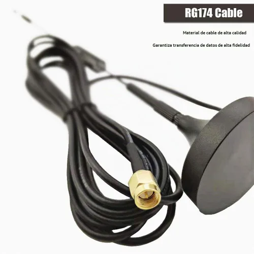 Vista 4 de Antena celular 4G LTE 12dBi 700-2700MHz con soporte magnético y soporte CPRS GSM 2.4G WCDMA 3G