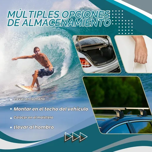 Vista 6 de Bolsa para tabla de surf, cubierta de tabla de surf, bolsa de transporte de poliéster, accesorio de surf, bolsa protectora para tabla de surf, 48.4
