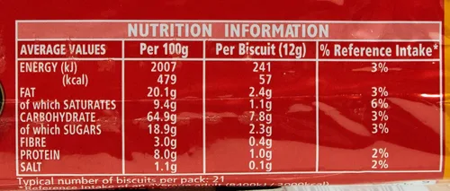 Vista 5 de Jacobs Hovis Digestives 8.82 oz