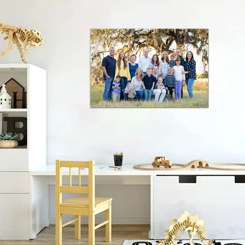 Vista 2 de LZIMU Impresiones de lienzo personalizadas con tus fotos, imágenes personalizadas de 4 x 6 pulgadas a lienzo para pared, personaliza tus fotos, arte