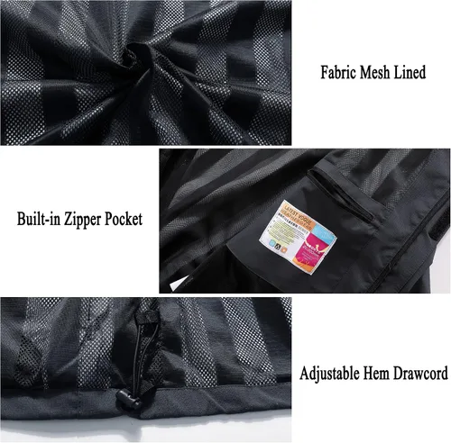 Vista 6 de MOERDENG Chaqueta impermeable para hombre, para exteriores, ligera, softshell, para senderismo, viajes, Gris Oscuro-03
