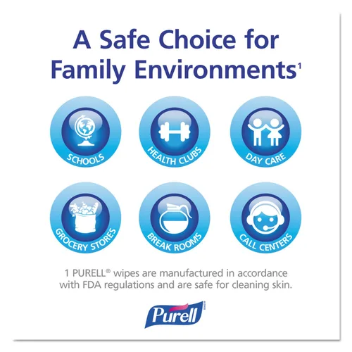 Vista 7 de PURELL 9019-01 Despachador para pared de toallitas esterilizadas blancas. Tamaño grande
