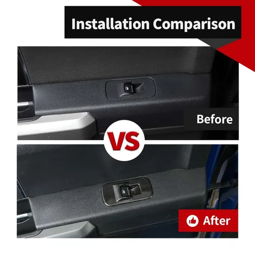 Vista 3 de Voodonala para F-150 2015-2020 Panel de elevación de ventana de puerta de coche para Ford F150 2015-2020 Adornos