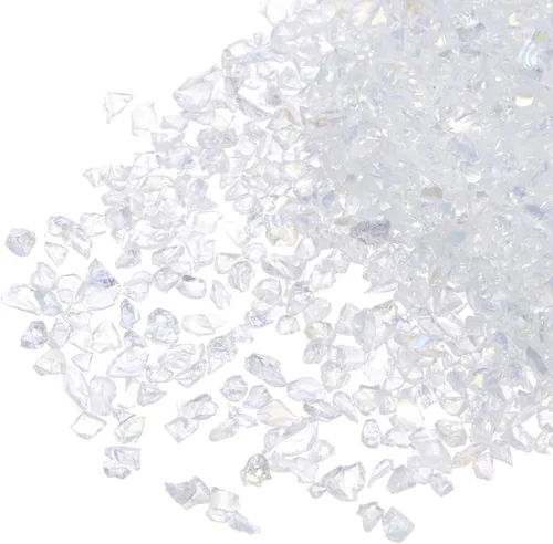 Vista 9 de uxcell Chips de vidrio triturado de 0.78 oz (20 g), vidrio metálico irregular con purpurina gruesa de 0.78 a 0.118 pulgadas para manualidades