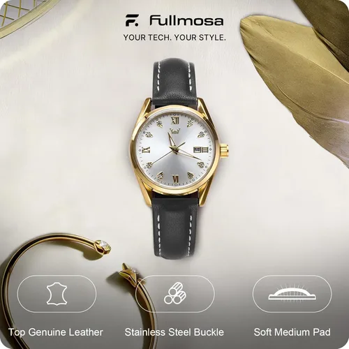 Vista 2 de Fullmosa Correa de reloj de piel de liberación rápida para hombres y mujeres, correas de repuesto de ancho 0.472 in, 0.551 in, 0.630 in, 0.709 in
