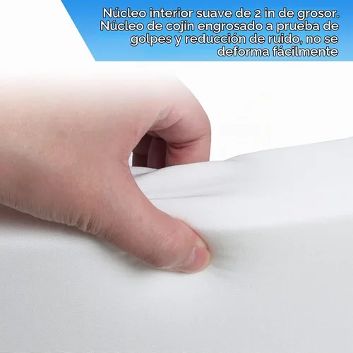 Vista 5 de Pozo de bolas suave extra grande para niños pequeños, 51 x 11.8 pulgadas de espuma para bebés niños - Blanco