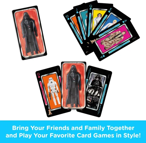 Vista 2 de Aquarius Star Wars Darth Vader - Baraja de cartas con temática de Darth Vader para tus juegos de cartas favoritos, mercancía y coleccionables
