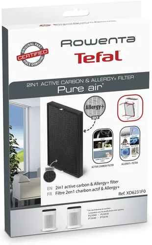 Vista 2 de Rowenta Pure Air - Filtro activo de carbono y alergia 2 en 1 de tamaño medio