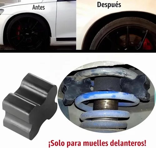 Vista 5 de 8 espaciadores de resorte helicoidal de goma, kit de refuerzo de resorte helicoidal frontal resistente para elevación de resorte helicoidal de 1 a
