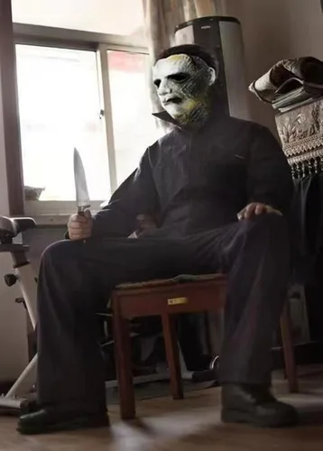 Vista 6 de Máscara de látex de cara completa de Michael Myers para Halloween 2023, para adultos, unisex