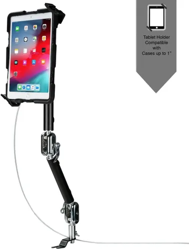 Vista 6 de Soporte para automóvil Multi-Flex CTA Multi-Flex de liberación rápida con bloqueo y llave de seguridad para iPad de 10.9 pulgadas - 10.2 pulgadas