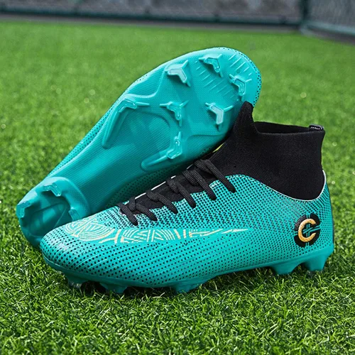 Vista 4 de LIAOCXF Botas de fútbol para hombre zapatos de fútbol profesionales zapatos de competiciónentrenamiento para niños