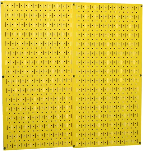 Vista 19 de Wall Control 30-P-3232B - Paquete con panel perforado de metal negro, 2 paneles anchos de 32 pulgadas de alto x 16 pulgadas de ancho, ASM-SH-1606 B