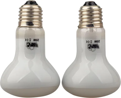 Vista 2 de LUCKY HERP Lámpara de punto de sol para reptiles, bombilla de calor de luz diurna, paquete de 2 (25 W)