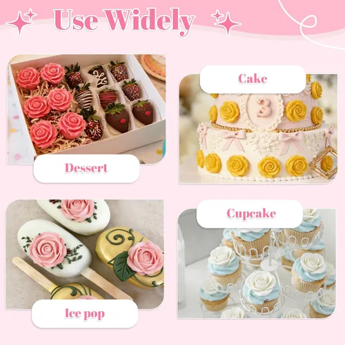 Vista 46 de YunKo Mini arcos de silicona Fondant Moldes Chocolate Candy Cake Pop Craft Molde Bowknot