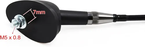 Vista 3 de uxcell Antena universal de radio FM AM de montaje en techo para vehículo de coche negro
