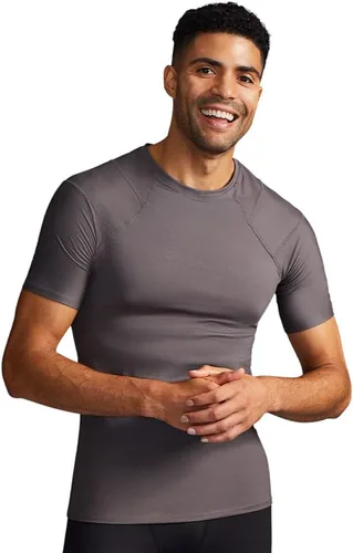 Vista 5 de Tommie Copper Camiseta de compresión con corrector de postura para hombre, con protección solar UPF 50