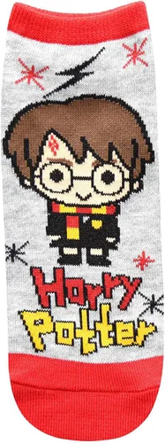 Vista 3 de Harry Potter Dobby Luna Lovegood Hedwig - Calcetines tobilleros para mujer (5 unidades, talla 4-10), Multi