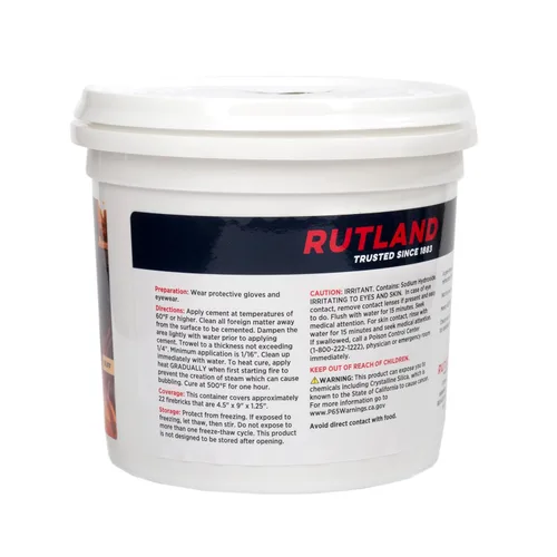 Vista 5 de Rutland 610 - Cemento refractario.