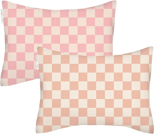 Vista 18 de ALVA BABY - Fundas de almohada de algodón para niños pequeños de 13 x 18 pulgadas o 12 x 16 pulgadas