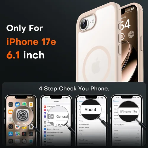 Vista 471 de TOCOL Funda para iPhone 11, compatible con Magsafe, protección completa de cámara, imanes integrados, protección contra caídas, funda translúcida