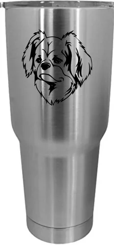 Vista 389 de Cairn Terrier - Vaso grabado con temática de perro, 30 onzas