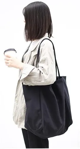 Vista 7 de Jeelow Bolso de mano de lona para hombre y mujer