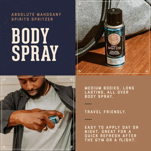 Vista 2 de 18.21 Man Made Men's Spirits Spritzer, 3.4 oz. - Spray corporal de larga duración con aromas masculinos - Regalos para él