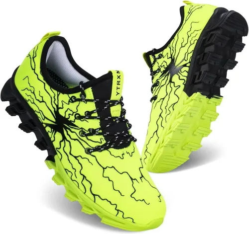 Vista 3 de Zapatillas de correr para niños pequeñosgrandes, ligeras, sin cordones