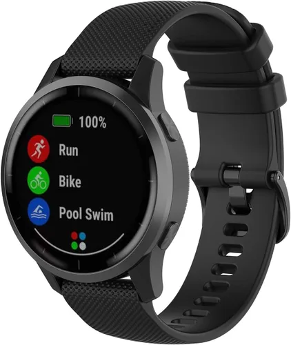 Vista 2 de Compatible con Garmin Vivoactive 4/Venu 3/Forerunner 255 265 Bandas, correa de silicona deportiva para Vivoactive 4/Venu 3/Forerunner 255 265