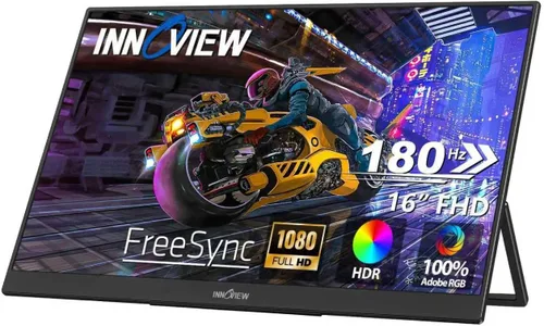 Vista 12 de InnoView Monitor portátil OLED de 14 pulgadas 4k UHD 3840x2400 Monitor portátil 100% DCI-P3 100000:1Contraste Altavoces integrados, monitores