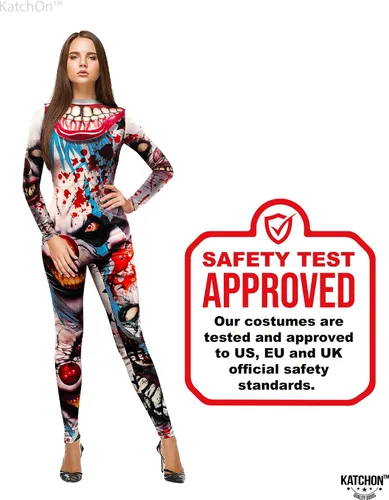 Vista 8 de KatchOn, Scary Halloween Jumpsuits for Women - Sexy Clown Costume for Women Halloween Scary Costumes for Women, Cosplay