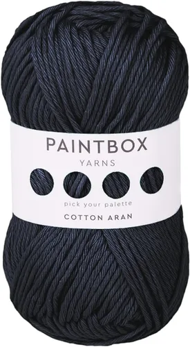 Vista 51 de Paintbox Yarns 100% algodón Aran, 50 g (1.76 oz), 85 m (93 yardas) - Lana blanca en cartón para crochet, tejer - Suave, ligera para suéter, ropa