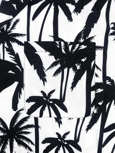 Vista 6 de AINIKO Camisa hawaiana de manga corta para hombre, ajuste holgado, estampado floral, tropical, crucero, playa, camisa Aloha con botones