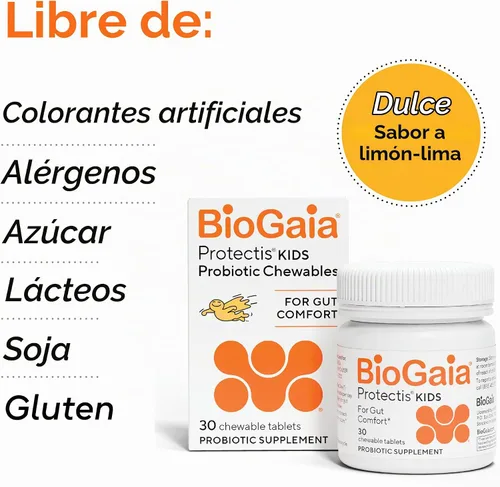 Vista 7 de BioGaia, comprimidos masticables con probiótico, 30 unidades por caja, 46005, 1, 1