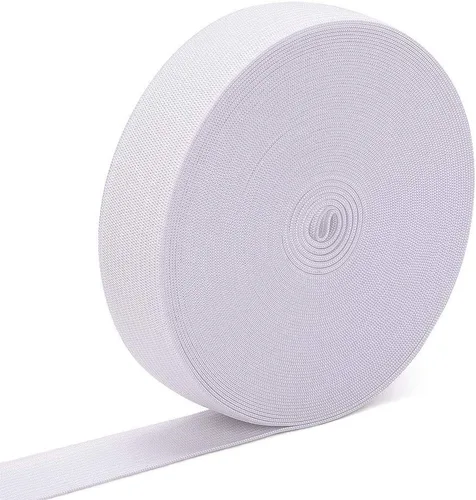 Vista 23 de Airisoer Banda elástica de 1/2 pulgada para costura, bandas elásticas de alta elasticidad de 12 yardas para cinturas, pantalones, ropa y Negro