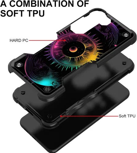Vista 448 de Funda para Galaxy A14 5G, [Doble Capa][Protección contra Caídas de Grado Militar de 10 Pies] [Antideslizante] Funda Resistente a Prueba de Golpes