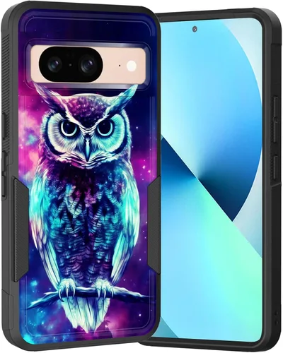 Vista 80 de Funda para Pixel 6A, Híbrida de Doble Capa de Servicio Pesado Resistente a Prueba de Golpes PC Duro + Funda Protectora de Silicona Suave para Google