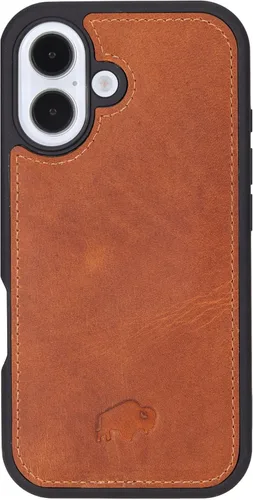 Vista 45 de BLACKBROOK York - Funda de piel de grano completo para iPhone 15 (6.1 pulgadas), color negro, iPhone 15