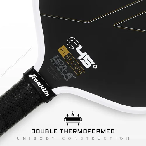 Vista 2 de Franklin Sports Paletas profesionales de Pickleball – Serie de fibra de carbono C45 - Aprobadas oficialmente por USAP + UPA – Diseño para jugadores
