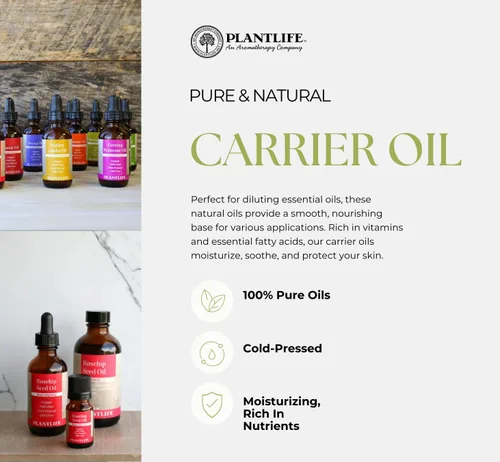 Vista 2 de Plantlife Aceite portador de argán – Aceite portador prensado en frío, sin OMG y sin gluten – para la piel, el cabello y el cuidado personal – 2