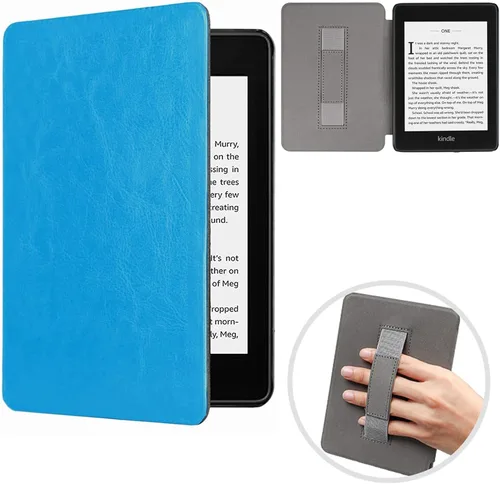 Vista 8 de Funda para Kindle Paperwhite 2018, delgada funda protectora de piel sintética con función de apagado y encendido automático para Kindle Paperwhite