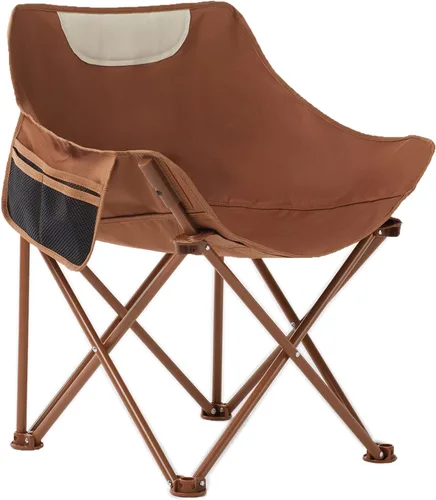 Vista 5 de Silla plegable portátil ligera y compacta con bolsa de transporte para senderismo, pesca, playa (negro 1)
